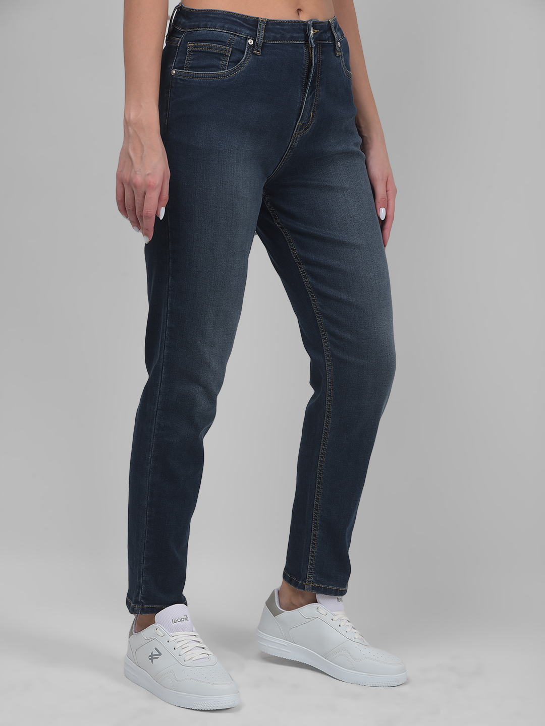 Numero Uno Women Solid Dark Blue Jeans